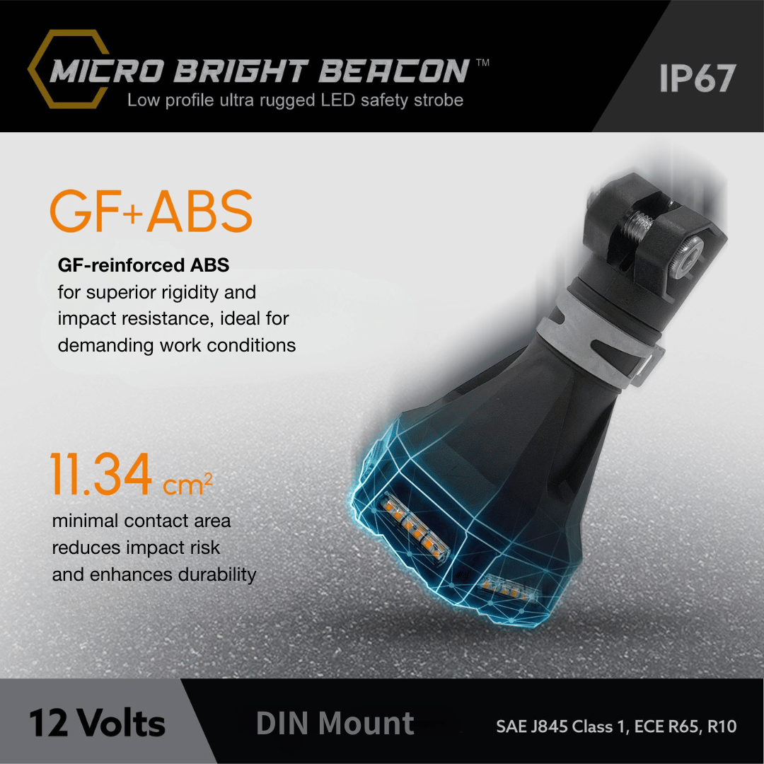 Micro Bright™ 軍規級固態警示燈｜農機款